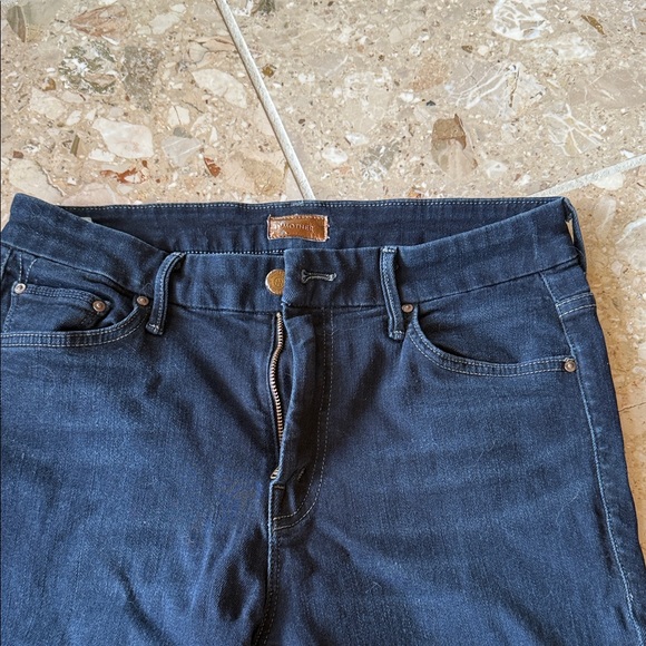 MOTHER High-Waisted Dark Blue Jeans - Picture 1 of 5